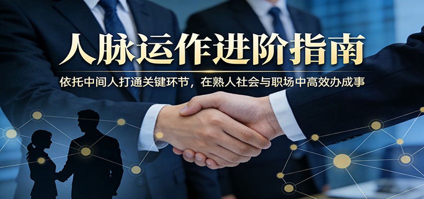付费文章：人脉运作进阶指南，依托中间人打通关键环节，在熟人社会与职场中高效办成事这是一个演示站这是一个演示站