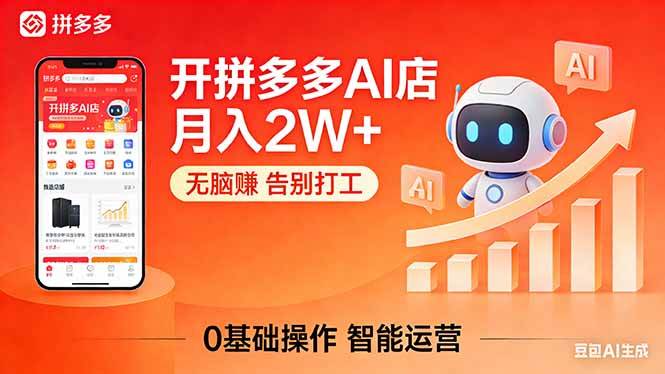 （17947期）开一家拼多多AI店，月入2W+，无脑赚，告别打工，附SOP手册这是一个演示站这是一个演示站